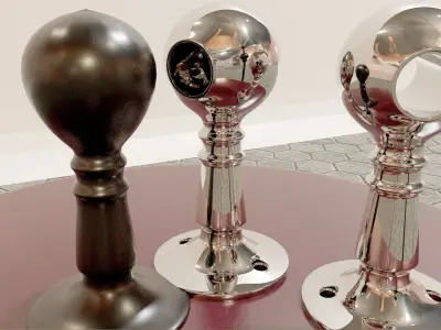 house post guard rail Free 3D model