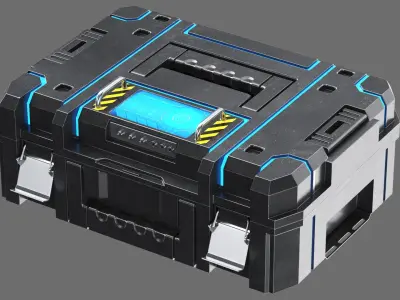Detailed Sci Fi Case 3D model