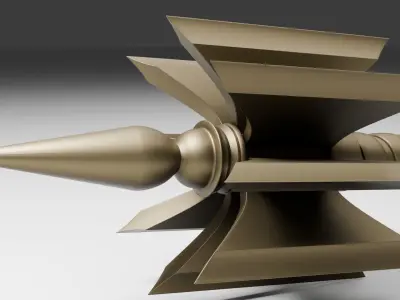 Mace ax  for 3D printing and CNC machines 3D print model