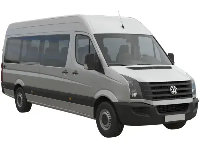 VW Crafter  L3H2  Minibus 2011 3D model