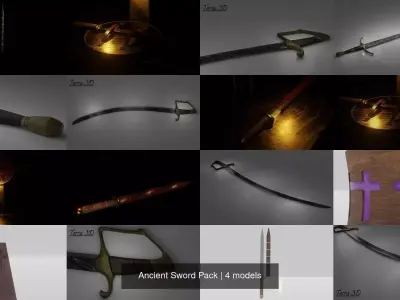 Ancient Sword Pack 3D Model Collection