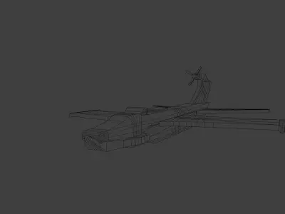 Ekronoplane military aircraft 3D model
