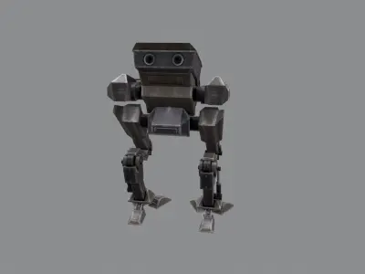 Mech 1 star wars robot Low-poly 3D model
