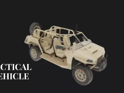 Military Tactical Off-Road Vehicle 3D Model 3D model