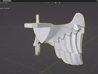 Custom 3D print Minifigure Accessory - Minifigure Wings S1 - 01 3D print model