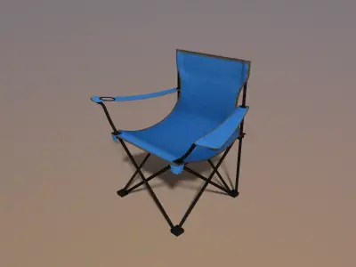 Camping Chair Low-poly 3D model buy