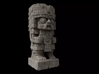Aztec Tlaloc 3D model
