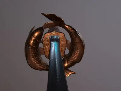 Katana Low-poly 3D model get