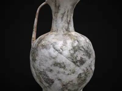 Small Marble Pitcher  Low-poly 3D model