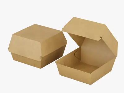 Burger Box 3D model