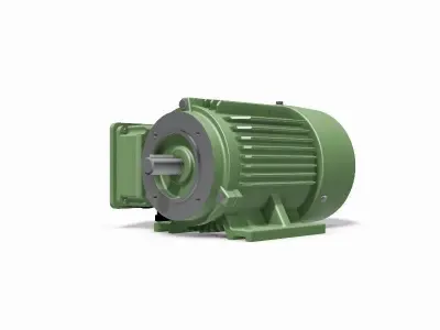 80 B34a Left IEC electric motor - 3D CAD model 3D model