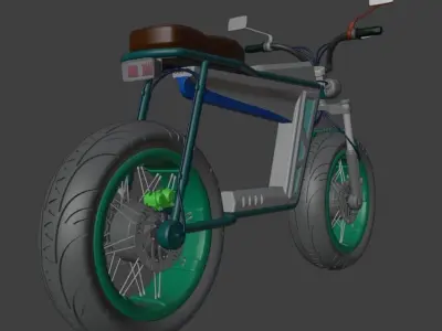 Electric Motorcycle 3D model purchase