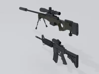 Weapon Pack 3D model