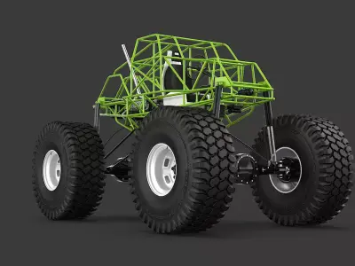 Monster Truck Chassis 3D model