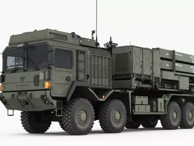 IRIS-T SLM Launcher 3D model