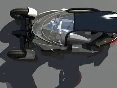 concept trike moto 2019 3D model