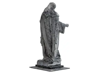 Jesus Sculpture Monument  Low-poly 3D model