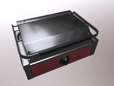 Electric Griddle  Low-poly 3D model