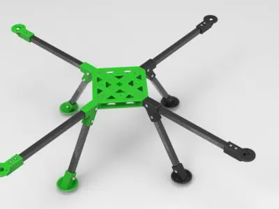 Hobbyking RotorBits QuadCopter Kit With Modular Assembly Free 3D model