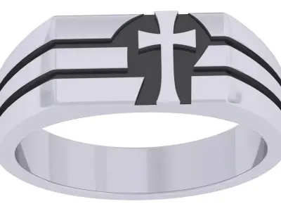 Cross Ring 3D print model