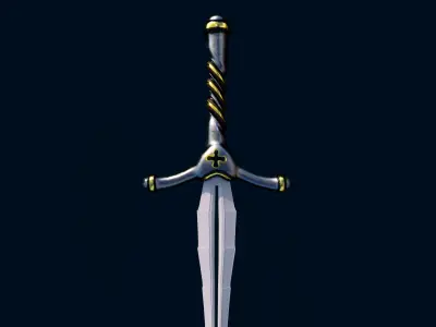 sword 3D model 2