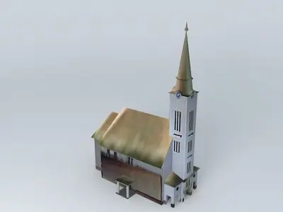 Uhrovec Evangelical Church Free 3D model