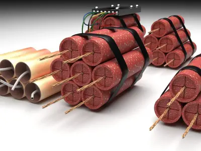 Dynamites Set 3D model