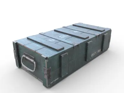 Ammo Crate - 03 Low-poly 3D model