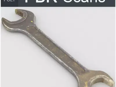 Wrench High Poly Free 3D model
