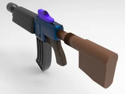 M6-Toon Rifle 3D model