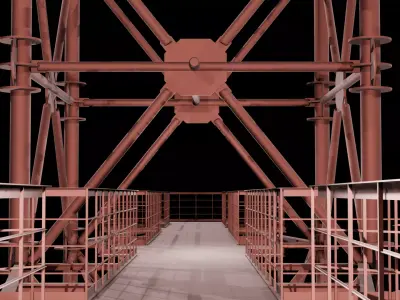 Electric Power Transmission Tower 3D model