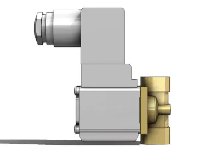 Valvula Solenoide SMC VX212BZ2A Solenoid Valve 3D model