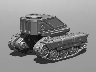 All-terrain vehicle for planetary exploration 3D print model