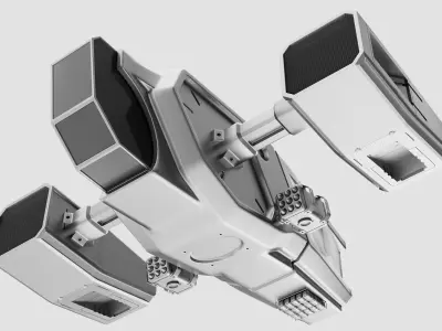 sci-fi drone Free low-poly 3D model