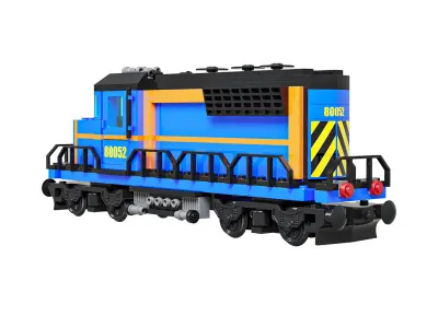 Train Lego Locomotive 80052 3D model