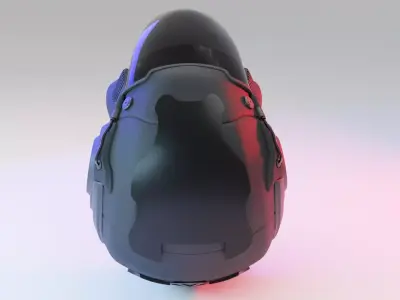 Military SCI-FI Helmet 3D model