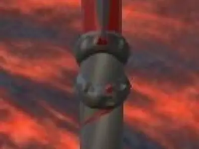 Stylized Hell Axe low-poly game ready Low-poly 3D model