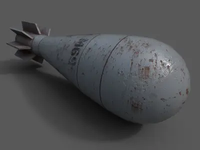 Mortar Projectile 60mm M69 3D model