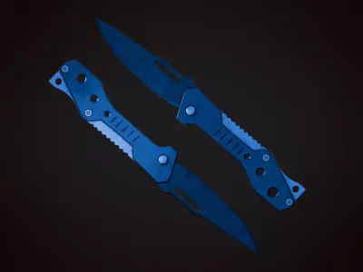 Knife 4 A Low-poly 3D model