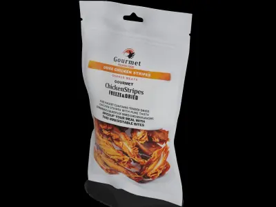 Dried meats Dried Chicken Strips Low-poly 3D model