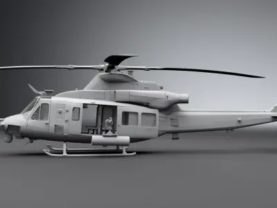 Uh1Y Venom Scale model  3D print model