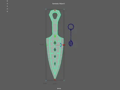Wraith Dagger  Low-poly 3D model