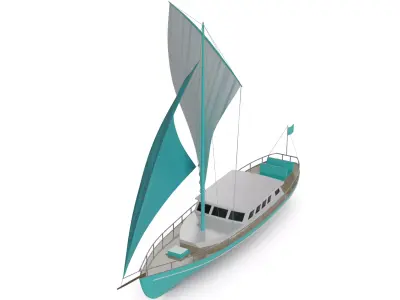 Sailboat 3D model