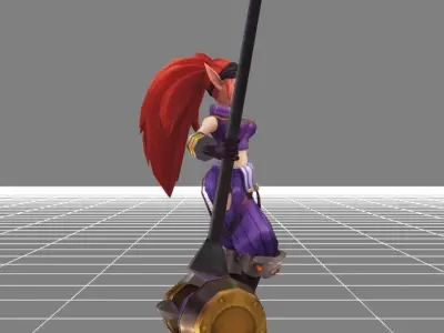 Lolita Soldier in Training OLD Skin Low-poly 3D model