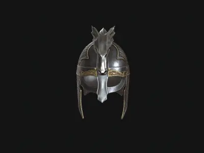 Dragon Helmet Low-poly 3D model