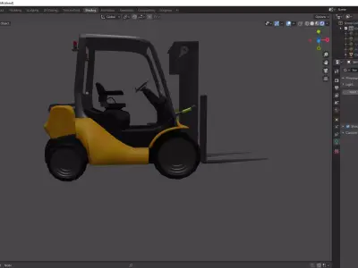 fork lift 3D model