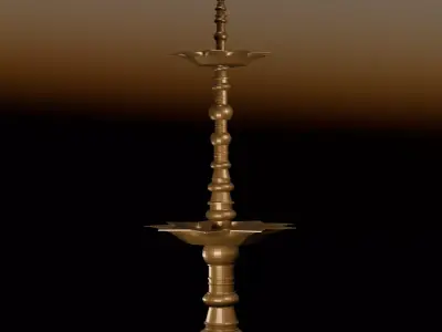 Sri Lankan Oil Lamp2 3D model