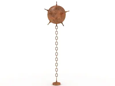 Rusty Underwater Mine Low-poly 3D model purchase