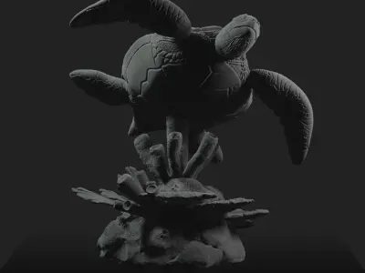 Sea Turtle Model 3D print model