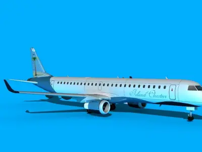 Embraer Emb-190 Island Charter 3D model